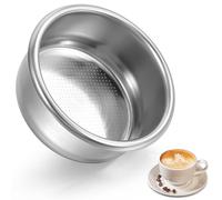 Oruola 54mm Stainless Steel Coffee Filter Basket, Metal Coffee Filter for Portafilter Machines, Porous Double Cup Design, Paperless & Permanently Reusable