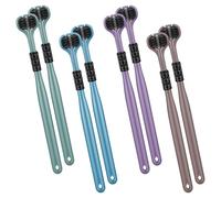 Oruola 8 Pcs 3 Sided Toothbrush - Autistic Toothbrush, 360° Deep Clean Soft Bristle Toothbrushes with Ergonomic Handle, Gentle Dental Care Set for Sensitive Teeth, Kids & Adults, Travel-Friendly Desig