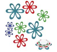 Oruola 8Pcs Felt Pan Protectors for Stacking, 4 Different Sizes Pot Protectors, Pot Protectors for Stacking, Avoid Stratching or Marring Perfect for Glass Ceramic Plates Cookwares(6" 8" 10" 12")