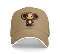 ORURYRTW Baseball Cap for Warmth Russian Cartoon Baseball Caps Peaked Cap Cheburashka Cartoon Sun Shade Hats for Men Women