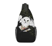 ORURYRTW Custom Owl Flight Tote Bag Sling Crossbody Backpack Men Witch Magic Shoulder Chest Bags for Camping Biking Gift