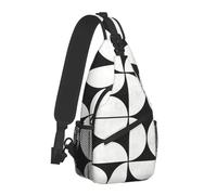ORURYRTW Geometric Patterns Crossbody Bag Sports Middle Century Modern Concrete Chest Bag Women Man Fashion Shoulder Backpacks Travel