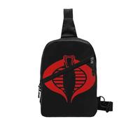 ORURYRTW Gi Joe Cobra Enemy Logo Chest Bag Men Sling Crossbody Backpack Chest Bag Travel Hiking Daypack Shoulder Bag Gift