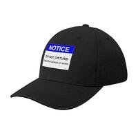 ORURYRTW Hats are Warm and Stylish Notice: DO NOT Disturb Creative Genius at Work Baseball Cap Luxury Sunhat Men Luxury Women's