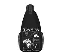 ORURYRTW Serial Experiments Lain Chest Bag Men Sling Crossbody Backpack Chest Bag Traveling Hiking Daypack Shoulder Bag