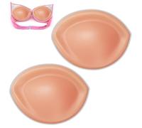 ORUZA 1 Pair Silicone Breasts Insert Pads Chicken Fillet Bra Inserts Nonslip Push Up Bra Pads Silicone Bra Inserts for Bras Bikini Swimsuits Suspenders Dresses Gowns