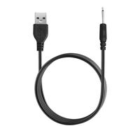 ORUZA 1PCS Black USB DC Charging Cable, 2.5 mm Replacement Fast DC Charging Cable for Wireless Massagers (16mm)