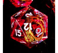 ORUZA 7 PCS Lord Of The Ring DND Dice Set Resin Sharp Edge Dice Polyhedral D&D Dice Set for Dungeons and Dragons RPG MTG Role Playing Game Dice D20 D12 D10 D8 D6 D4 D%
