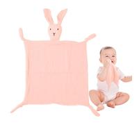 ORUZA Baby Comforters Blanket, Rabbit Baby Comfort Blanket for Infant Toddler Newborn Boys and Girls (Pink)