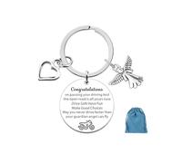 ORUZA Congratulations New Driver Passed Driving Test Keyring Learner Driver Just Passed Driving Test Drive Safe Gifts Keychain for Teenager Girls Boy