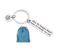 ORUZA Dungeon Master Gifts Keyring DM Gifts When The Dungeon Master Smiles It's Already Too Late Dungeons and Dragons Keyring Gift for Son Friend Gamer