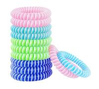 ORUZA Mosquito Repellent Bracelet 12 Pack, Mosquito Bands Waterproof Deet Free Mosquito Insect Repellent Wristbands 250 Hours of Protection for Adults and Kids