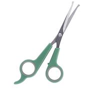 ORUZA Pet Grooming Scissors, Stainless Dog Grooming Scissors, Sharp Cat Grooming Scissors with Safe Round Tips, Professional Grooming Tool for Your Pet (Green)
