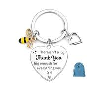 ORUZA Thank You Gift Keyring Thank You Present for Colleague Boss Volunteer Doctor Manager Teacher