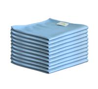 Orvarto Hygiene 10 x Microfibre Glass Cloths 36x36cm, Lint Free and Ultra Fine Cleaning Cloths for Windows and Glass.