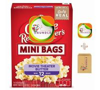 Orville Redenbacher's Movie Theatre Butter Microwave Popcorn Mini Bags 1.5 oz Pack of 12 - Gluten Free, No Artificial Flavors + CreativeAndBundle Sticker