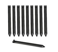 ORVPMVP 20Pcs Metal Landscape Edging Stakes, 8.5In Garden Stakes Landscape Anchoring Spikes for Terrace Board, Landscape Edging Coil, Grass Barrier, Bender Board, Garden Liner, Black