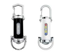 Orvyla Key Chain Torch - 1200LM Super Bright MiniKeychain Flashlight Waterproof, USB C Rechargeable Small Pocket Torch, Portable LED Torch for Camping, Dog Walking & Emergency (2PC-A)