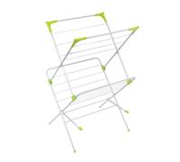 Orwell Double X Clothes Airer | Foldable Clothes Drying Rack | Clothes Horse with Height-Adjustable Wings | Free-Standing Laundry Dryer Rack | Indoor and Outdoor Use