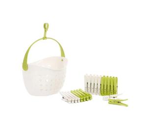 Orwell Ecolux Peg Caddy & 20 Pegs One Colour (One Size)