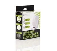 Orwell Retractable Clothes Line | Wall Mounted Laundry Drying Extendable Clothes Line | Indoor & Outdoor (0, Centimetres, 15.00, Metres, 0, Centimetres, 0, Centimetres, 0, Centimetres)