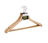 Orwell Wooden Wishbone Hanger with Trouser Bar 3pk Orwell Multicolor