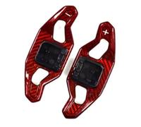ORXADAGWC Compatible with A3 S3 RS3 A4 S4 RS4 2017 2018 2019 A5 S5 RS5 B9 2018-2019 Carbon Fiber Steering Wheel Paddle Shift Paddle Shifter Extension(Glossy Red C)