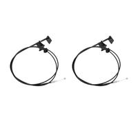 ORXADAGWC Compatible With Civic 2/4 Door 2001-2005 74130-S5D-A01ZA 2X Car Engine Hood Release Cable With Handle Hood Bonnet Handle Release Bracket Hood Release Handle