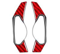 ORXADAGWC Compatible With Land For Rover For Discovery 4/LR4 2010-2016 For Discovery 5 2017-2020 Car Steering Wheel Shift Paddle Gear Shifter Paddles Paddle Shifter Extension(Carbon Fiber Red)