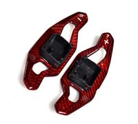 ORXADAGWC Compatible with RS7 2015 2016 2017 2018 for TT MK3 R8 TTRS 2015 2016 2017 2018 2019 2020 Carbon Fiber Steering Wheel Paddle Shift Paddle Shifter Extension(Glossy Red B)