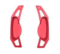 ORXADAGWC Compatible With Smart For Fortwo 541 2009 2010 2011 2012 2013 2014 2015 2016 2017 2Pcs Car Steering Wheel Shift Paddles Extension Shifters Stickers Paddle Shifter Extension(Red)