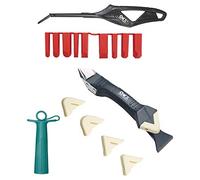 ORXPLUS Tools 3 in 1 Silicone Caulking Tools, 9 Size Pads Caulking Finishing Tool Set, Caulk Saver Cap, 5 Size Pads, Great Tools for Kitchen Bathroom Window, Sink Joint