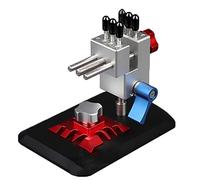 ORYCWJ Precision Bench Vise, Mini Clamp Vice with Etching Sheet Bending Table, 360° Rotation, Black, Model Building Tool for Craft, Sculpture, Model Making, Repairing