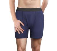Orykas Mens Incontinence Underwear, Octipa Men's Ultra-Absorbent Incontinence Boxer Briefs Leak Proof Absorbent Brief, Underwear Flex Waistband Underpants (Blue, XXL)