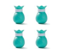 Orynosiy Cat Anti Scratch Shoes - Adjustable Pet Bath Boots - Cat Claw Protector Claw Pattern Pet Grooming Products Bathing Care(Blue)