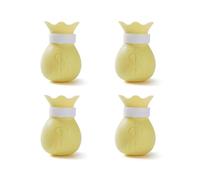 Orynosiy Cat Anti Scratch Shoes - Adjustable Pet Bath Boots - Cat Claw Protector Claw Pattern Pet Grooming Products Bathing Care(Yellow)