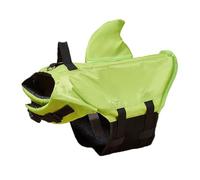 Orynosiy Shark Fin One-Piece Dog Life Jacket Enhanced Buoyancy Small Dog Swimming Suit Safety Vest with Handle - Suitable for Dog Surfing(Green,S)
