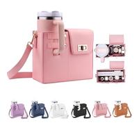 oryshrystar Stanley Cup Purse - Waterproof Crossbody Bag, Adjustable Strap, Multifunctional Backpack, Pink