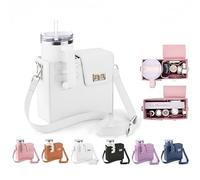 oryshrystar Stanley Cup Purse - Waterproof Crossbody Bag, Adjustable Strap, Multifunctional Backpack, White