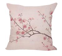 Orythyra Cherry Blossom Decorative Cushion Covers 45 x 45 cm Sakura Branch Floral Design Pillow Case Cushion Cover for Outdoor Patio Garden Blench Living Room Sofa Farmhouse Decor Rustic Linen