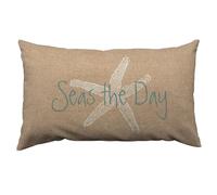 Orythyra Cushion Cover 30x50cm Seas The Day Starfish Cotton Linen Pillow Cover Decorative Throw Pillows Farmhouse Decor for Home Cushion Case 12 x 20 Inch