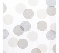 ORYX 5544025 Tablecloth Rectangular Circles Beige, Waterproof Stain-Resistant PVC 140 cm x 20 Metres, Cut Out Roll, Indoor and Outdoor, Plastic, Multicoloured