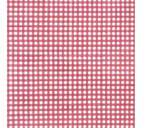 ORYX 5544056 Round Oilcloth Tablecloth Red Squares Waterproof Stain-Resistant PVC Diameter 140 cm Indoor and Outdoor Use, Plastic, Multi-Coloured