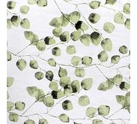 ORYX 5544070 Oilcloth Tablecloth Rectangular Green Leaves, Waterproof, Stain-Resistant, PVC 140 cm x 20 Metres, Trimmable Roll, Indoor and Outdoor, Plastic, Multi-Coloured