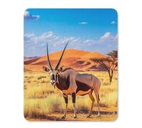 Oryx in The Red Dunes Gaming Mousepad Anti-Slip Rubber Base