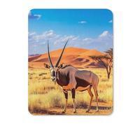 Oryx in The Red Dunes Gaming Mousepad Anti-Slip Rubber Base