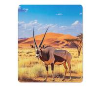 Oryx in The Red Dunes Gaming Mousepad Anti-Slip Rubber Base