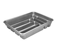 ORYX Plastic cutlery tray for drawer, silver, 40 x 30 x 7 cm.