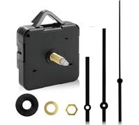 Oryzium 1Set Clock Mechanisms Battery Powered,Silent Quartz Clock Mechanism | Long and Short Shaft,DIY Quartz Wall Clock Mechanisms Movement,Motor Replacement Repair Parts Kits (Black)