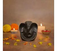 Orzaa Pyrite Ganesha Idol for Wealth, Prosperity, Positivity, Home Decor, Car Dashboard and Energy Balance